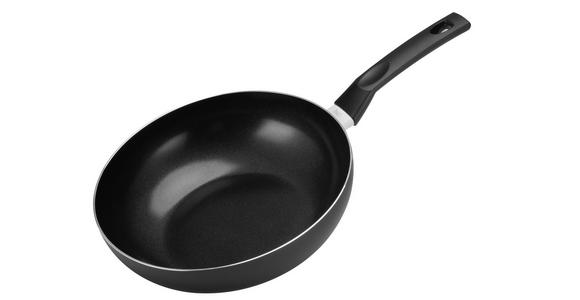 WOKPFANNE Greblon®-Antihaftbeschichtung  - Schwarz/Grau, Basics, Kunststoff/Metall (28/7,8cm) - Homeware Profession.