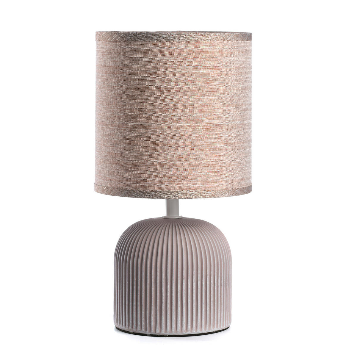 TISCHLEUCHTE 15/28 cm   - Creme, Design, Keramik/Textil (15/28cm)
