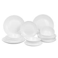 JEDÁLENSKÝ SERVIS sklo  - biela, Basics, sklo - Boxxx