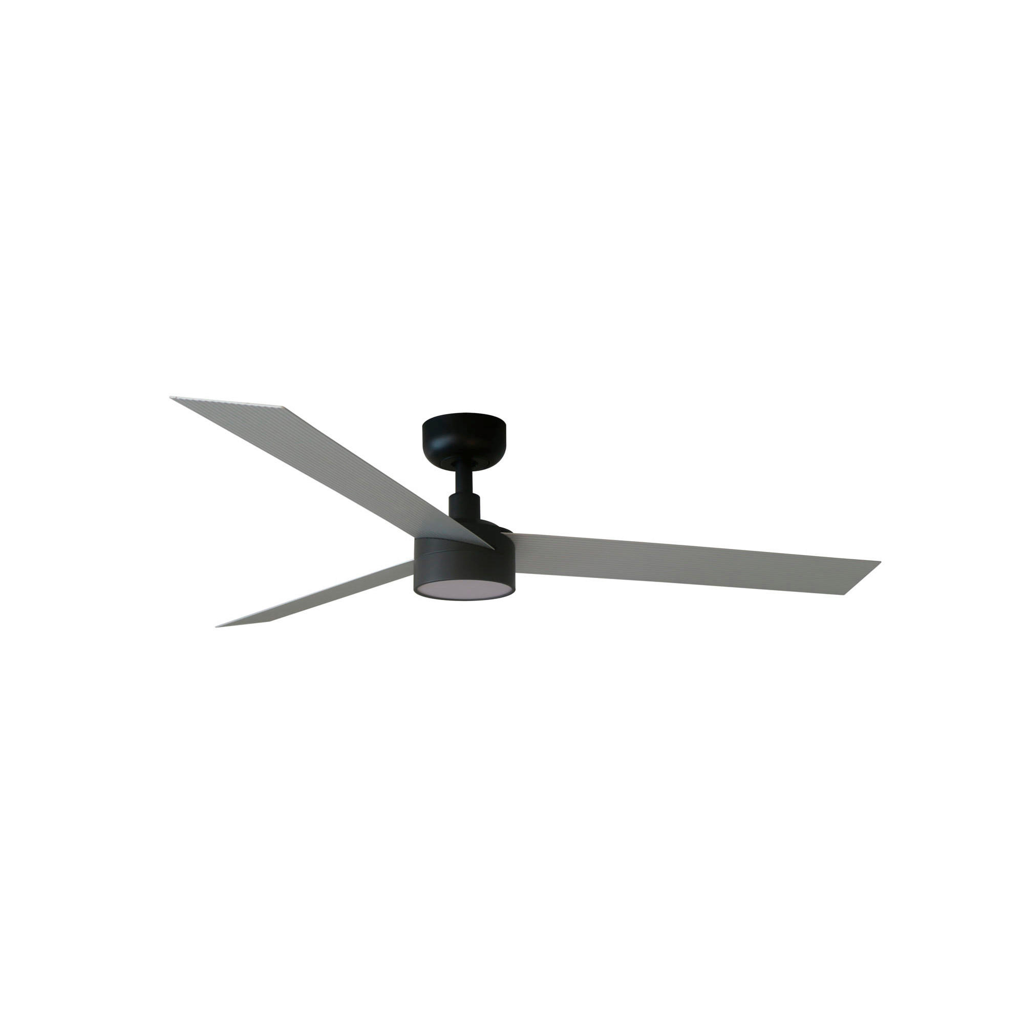 Ventilator mit Beleuchtung Cruiser 132/27.6 cm   - Alufarben/Schwarz, KONVENTIONELL, Metall (132/27.6cm)