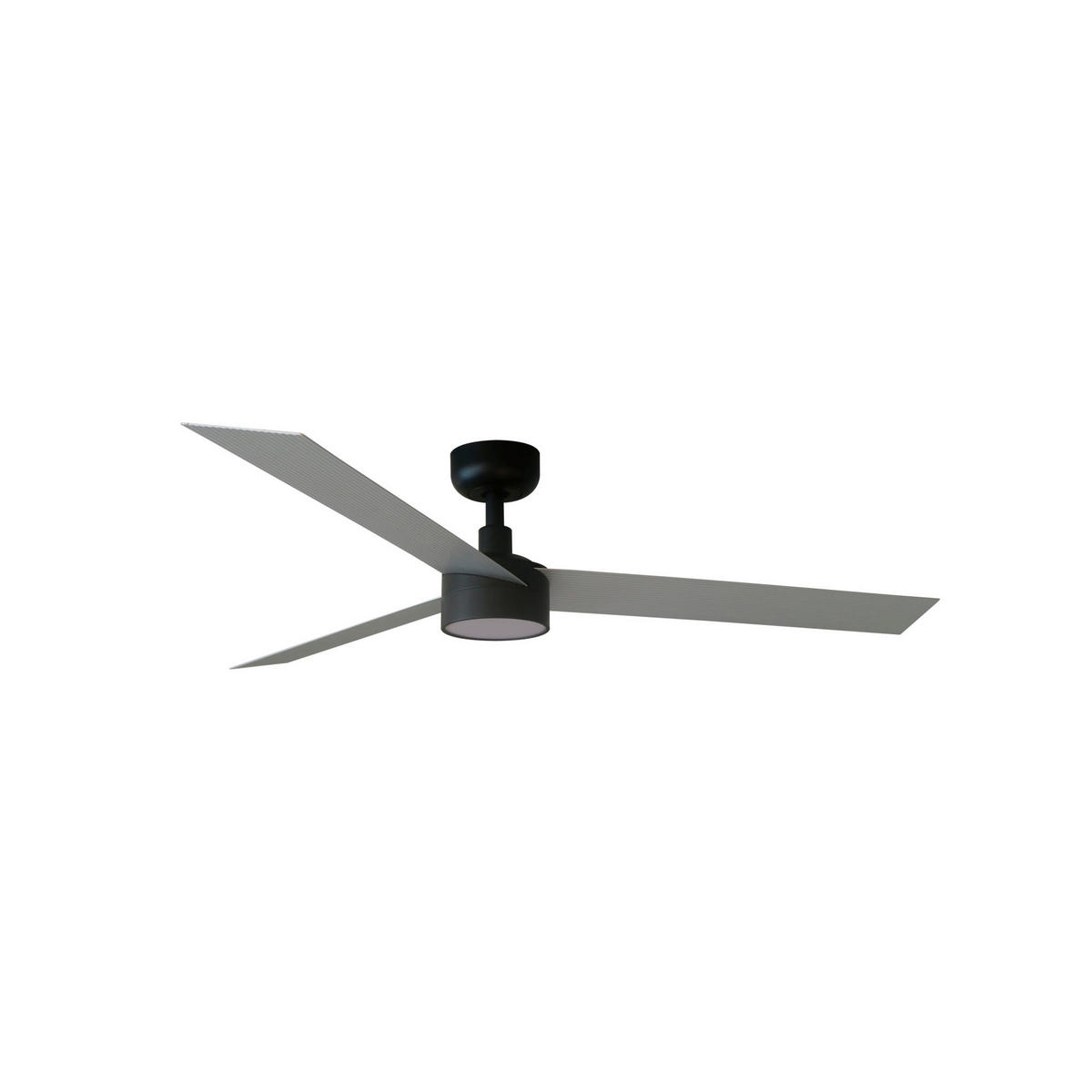 Ventilator mit Beleuchtung Cruiser 132/27.6 cm   - Alufarben/Schwarz, KONVENTIONELL, Metall (132/27.6cm)
