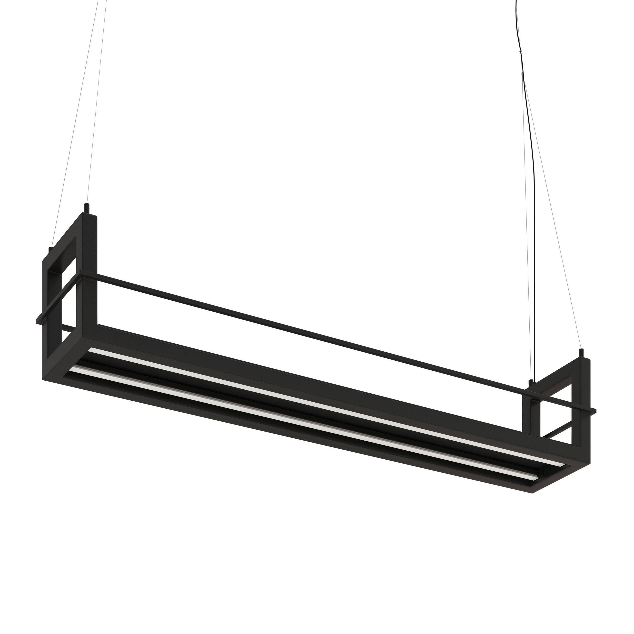 Lampă Suspendată Cu Led 118/22/150 cm  - negru, Design, metal (118/22/150cm) - Novel