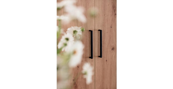 GARDEROBE 7-teilig in 260/200/38 cm - Eichefarben/Braun, KONVENTIONELL, Holzwerkstoff (260/200/38cm) - Moderano
