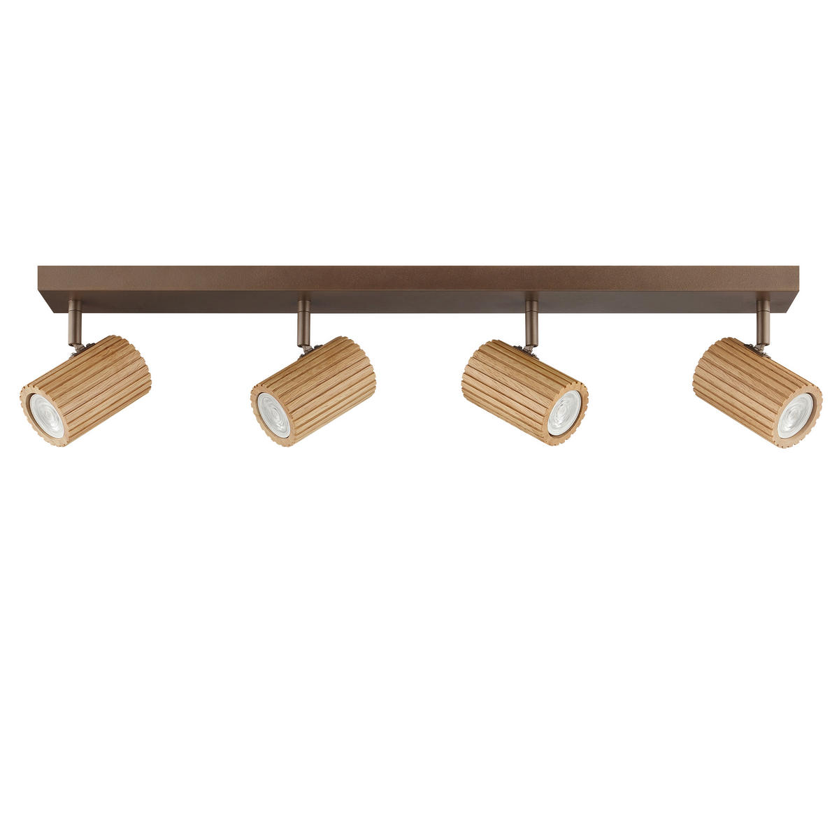 DECKENLEUCHTE LAKEWOOD 78,2/17,6/8 cm  - Braun, Design, Holz/Metall (78,2/17,6/8cm)