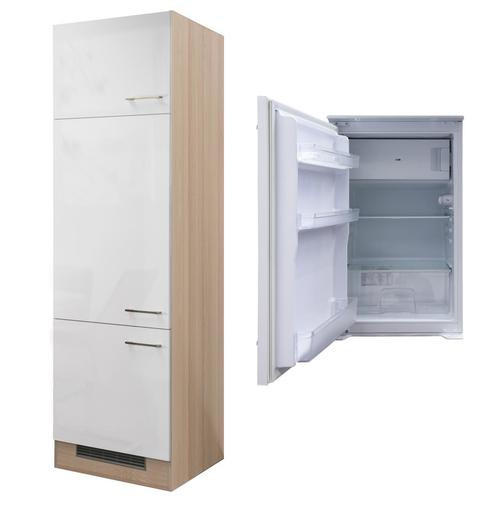 Kühlschrank-Umbauschrank Abaco B: 60 cm Perlmutt