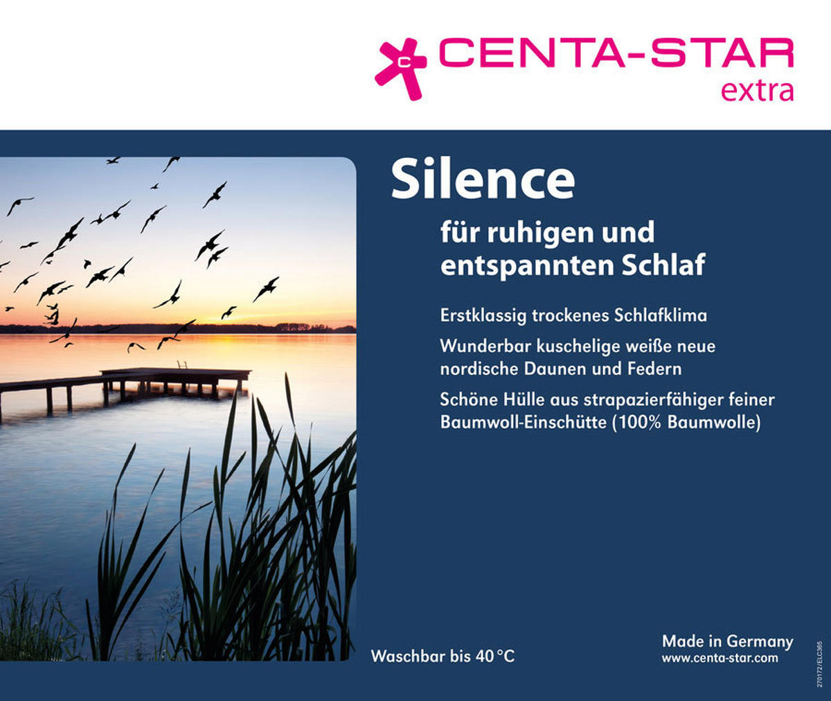 KASSETTENDECKE  Silence  155/220 cm   - Weiß, Design, Textil (155/220cm) - Centa-Star