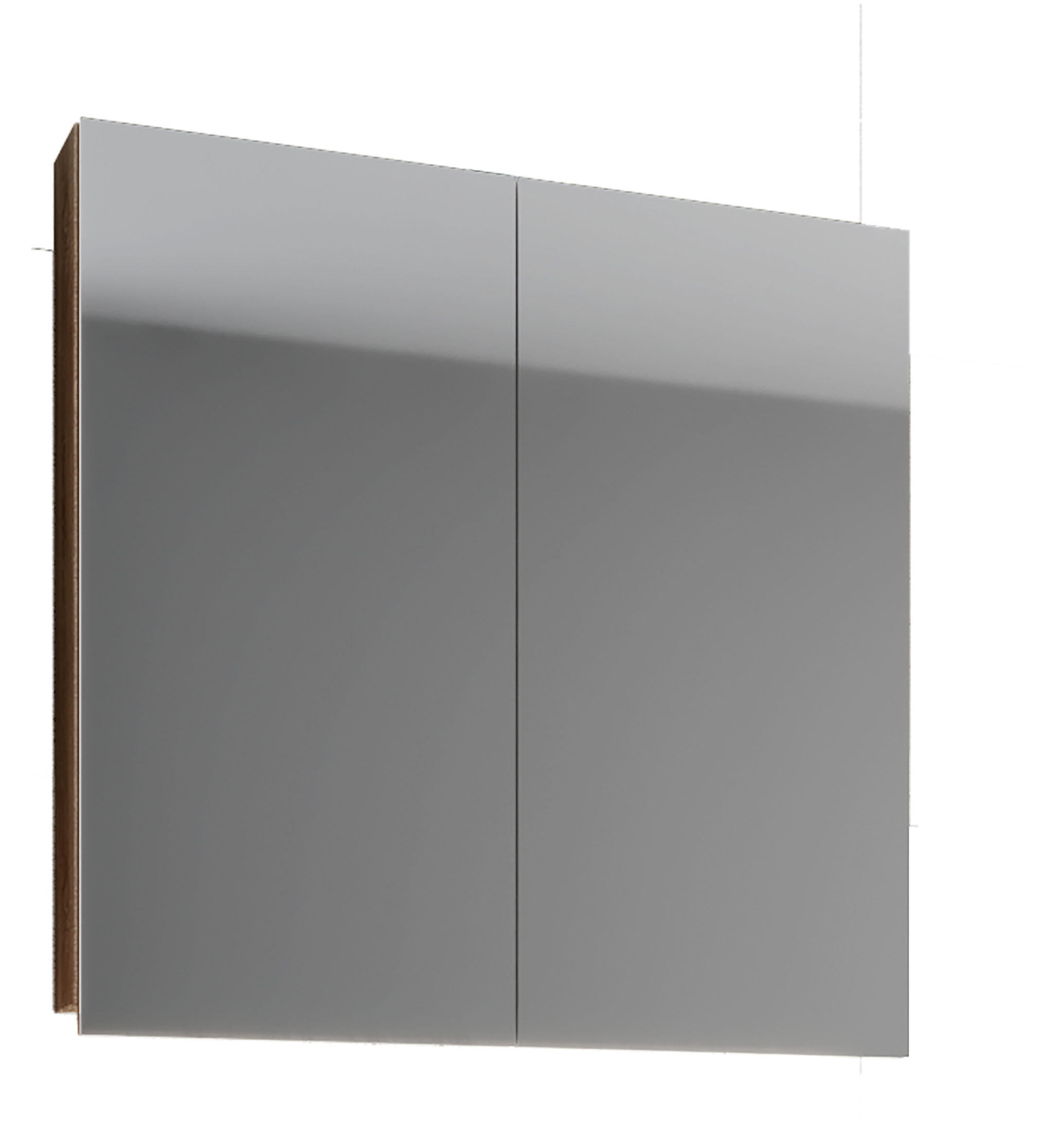SPIEGELSCHRANK 80/59/12 cm  - Sonoma Eiche, Basics, Glas/Holzwerkstoff (80/59/12cm) - MID.YOU