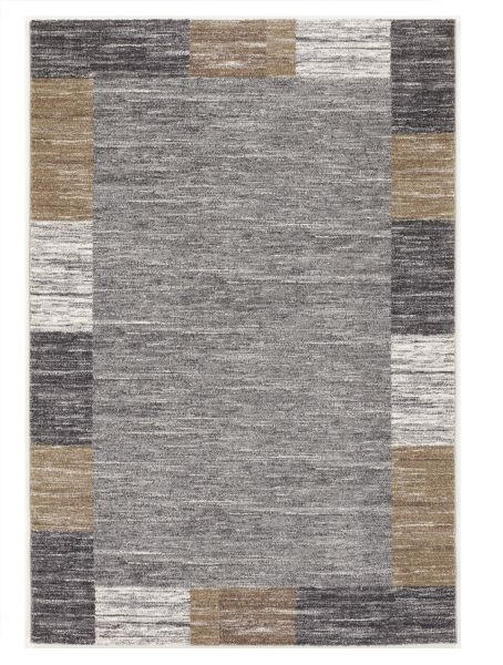 Webteppich Grau Sofi Star 200x290 cm