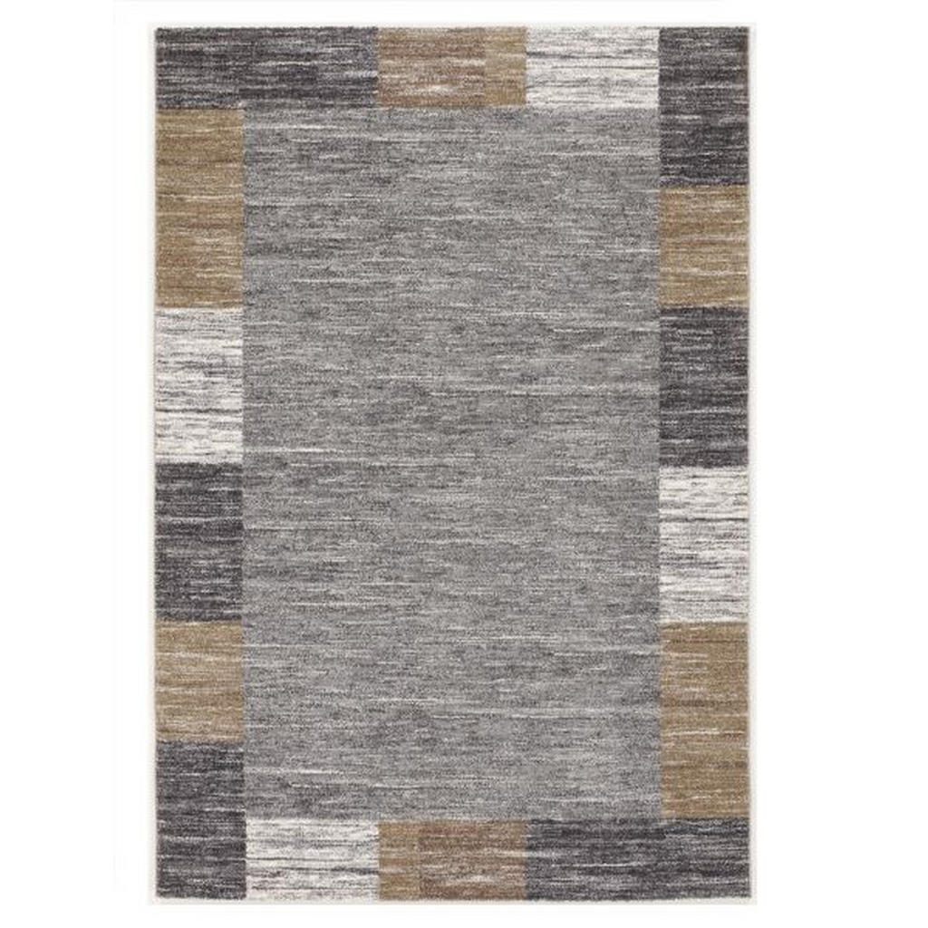 Webteppich Grau Sofi Star 240x290 cm