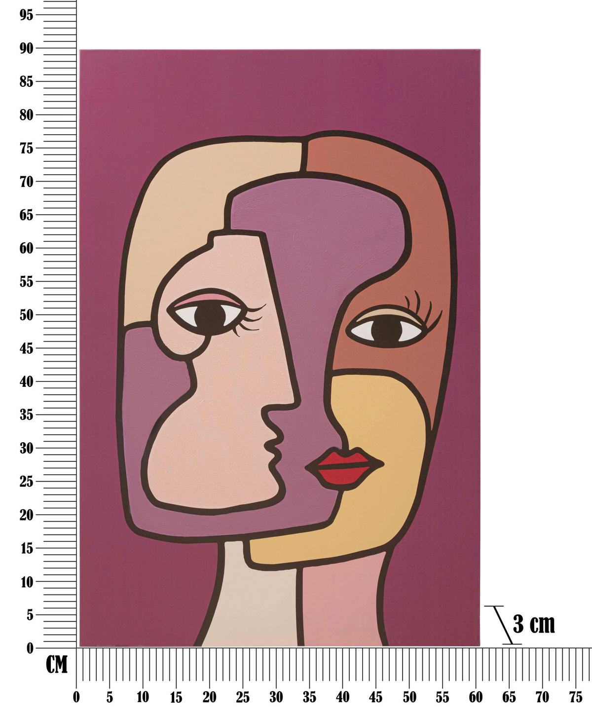 LEINWANDBILD Frauen  - Basics, Holz/Textil (60/90/3cm)