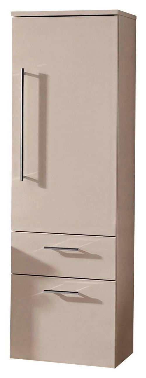 MIDISCHRANK 40/129,6/30 cm  - Chromfarben/Kaschmir, Design, Glas/Holzwerkstoff (40/129,6/30cm) - Dieter Knoll