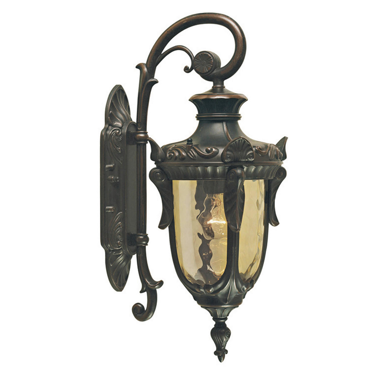 AUßENWANDLEUCHTE 17/24/43 cm   - Bronzefarben, KONVENTIONELL, Glas (17/24/43cm) - Elstead Lighting