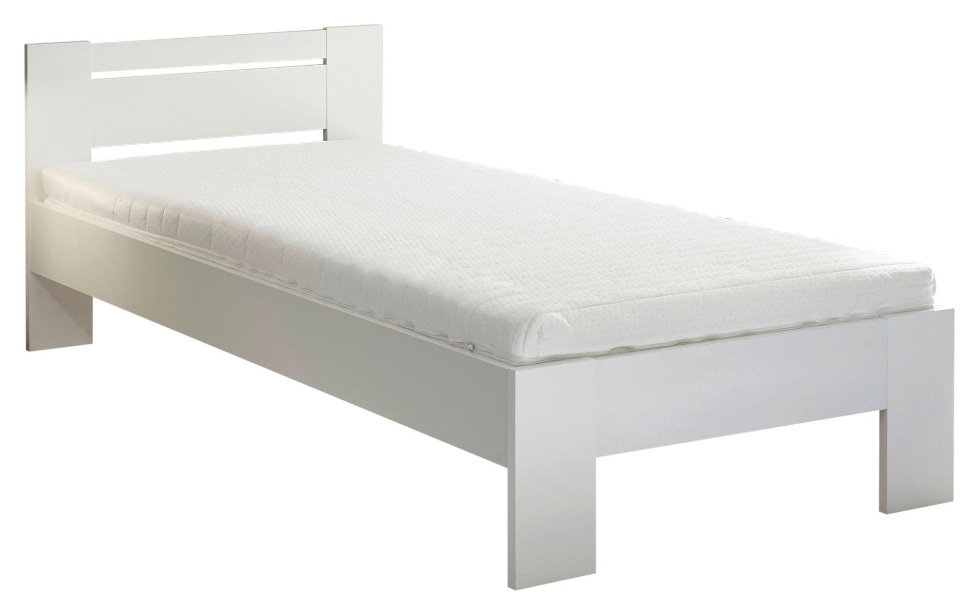 BETT 90/200 cm  in Weiß  - Weiß, KONVENTIONELL (90/200cm) - Boxxx