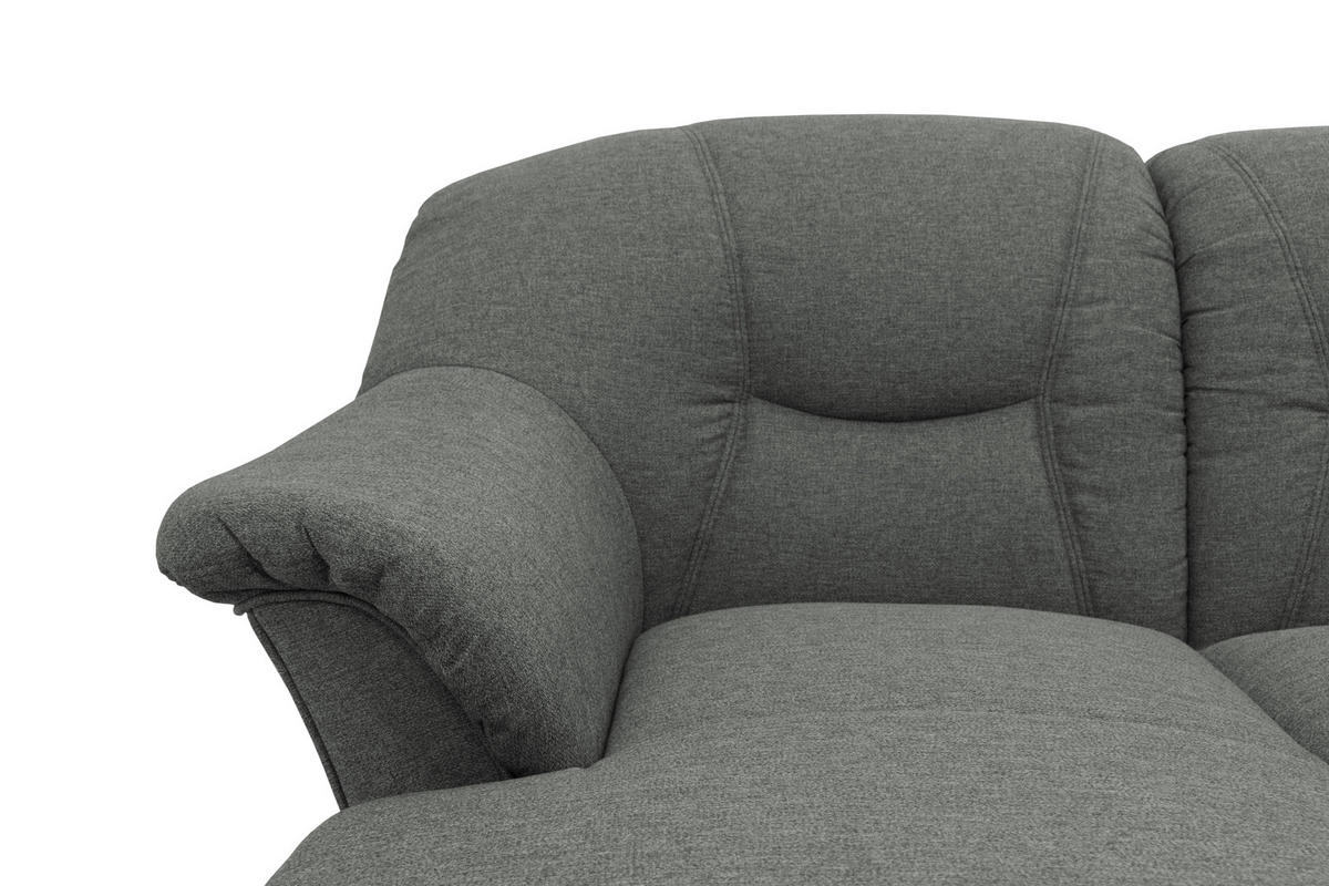WOHNLANDSCHAFT Dunkelgrau Mikrofaser  - Dunkelgrau/Schwarz, KONVENTIONELL, Kunststoff/Textil (146/295/180cm) - MID.YOU