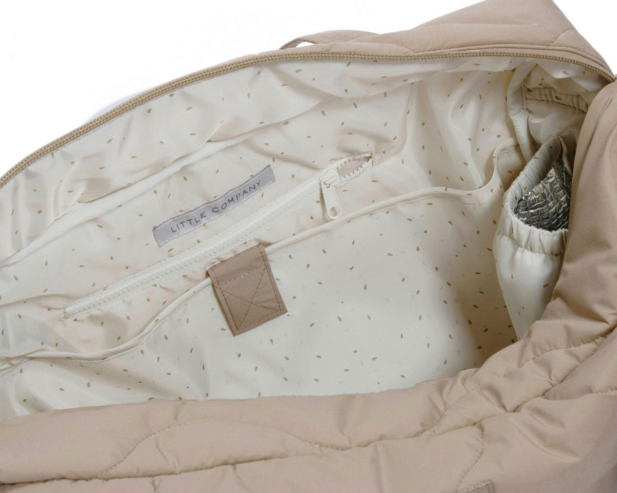 WICKELTASCHE Sydney  - Sandfarben/Braun, Basics, Textil (41/29/15cm)