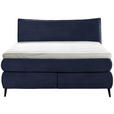 BOXSPRINGBETT 180/200 cm  in Blau  - Blau/Schwarz, Trend, Holz/Textil (180/200cm) - Esposa