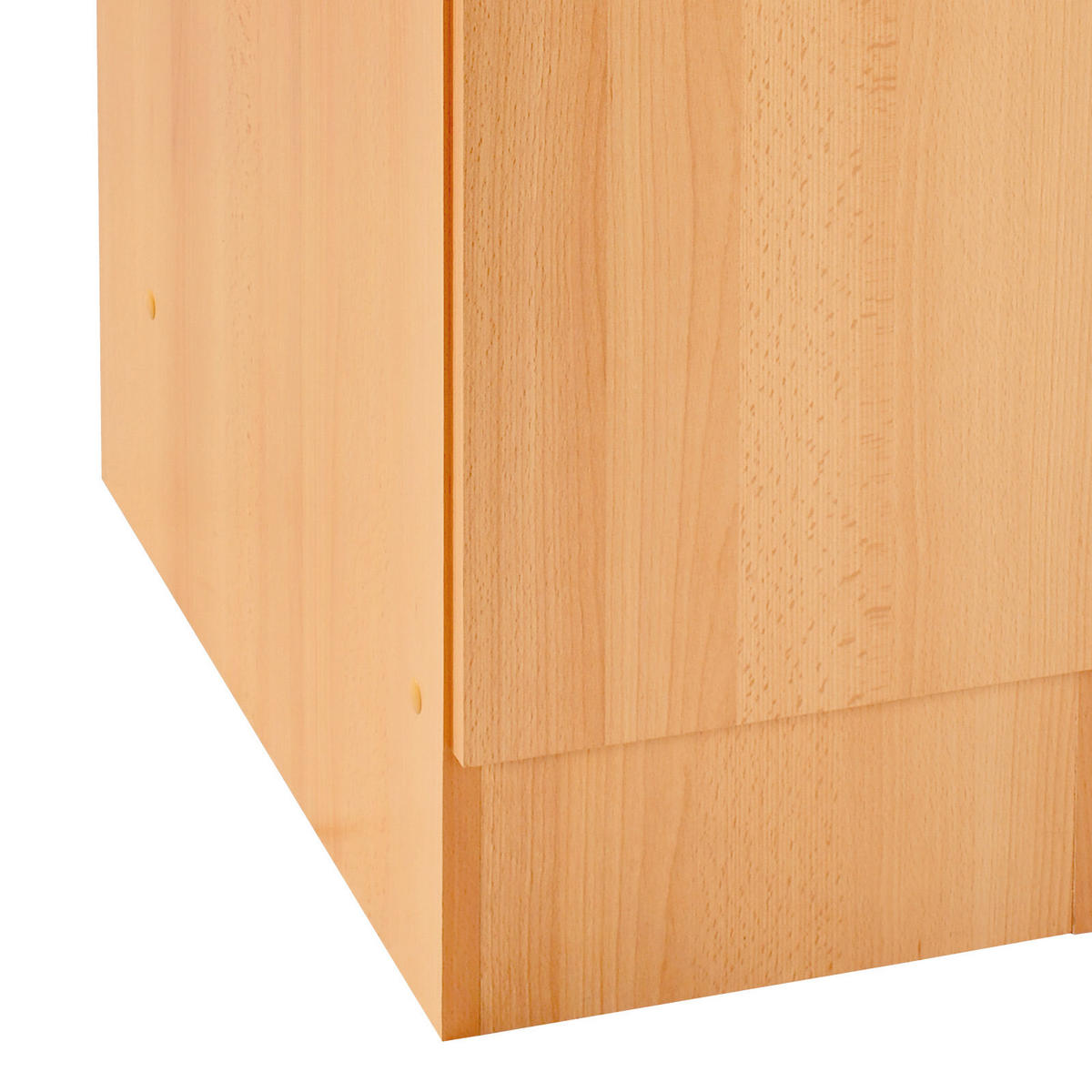 KÜCHENUNTERSCHRANK 30/85/57 cm  in Buchefarben  - Edelstahlfarben/Beige, MODERN, Holzwerkstoff/Kunststoff (30/85/57cm) - FlexWell