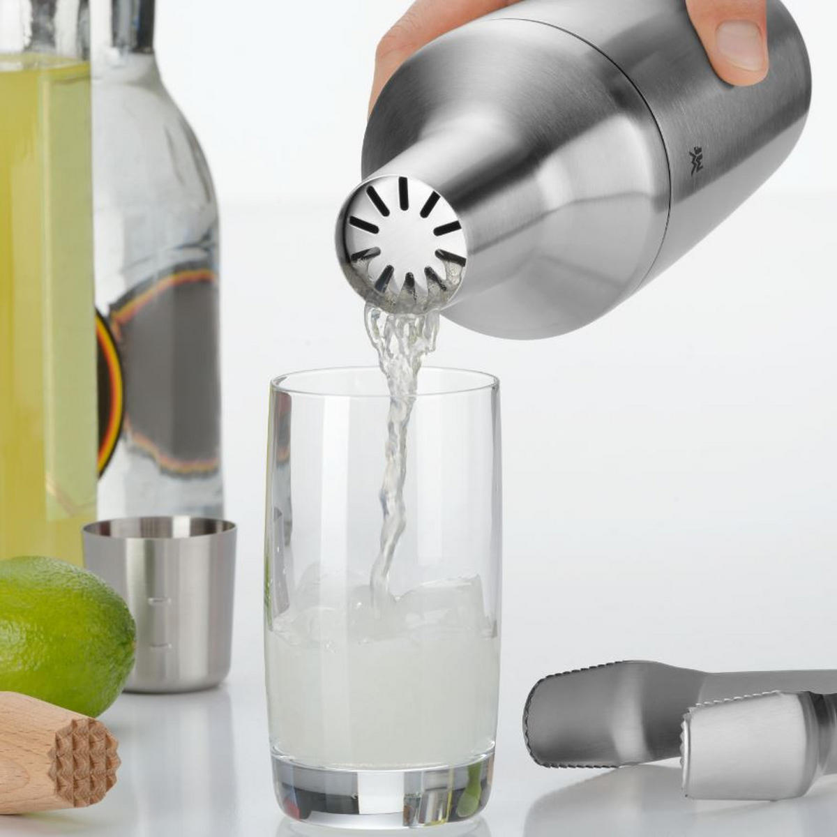 COCKTAIL-SET - Silberfarben/Braun, Design, Holz/Metall (10/10/24cm) - WMF
