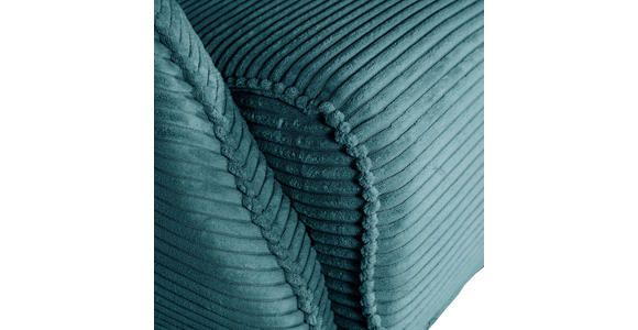 OHRENSESSEL Cord Türkis  - Türkis/Schwarz, Design, Textil/Metall (83/106/89cm) - Landscape