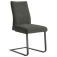SCHWINGSTUHL  in Stahl Chenille  - Schwarz/Braun, Design, Textil/Metall (47/93/58cm) - Dieter Knoll