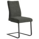 SCHWINGSTUHL  in Stahl Chenille  - Schwarz/Braun, Design, Textil/Metall (47/93/58cm) - Dieter Knoll