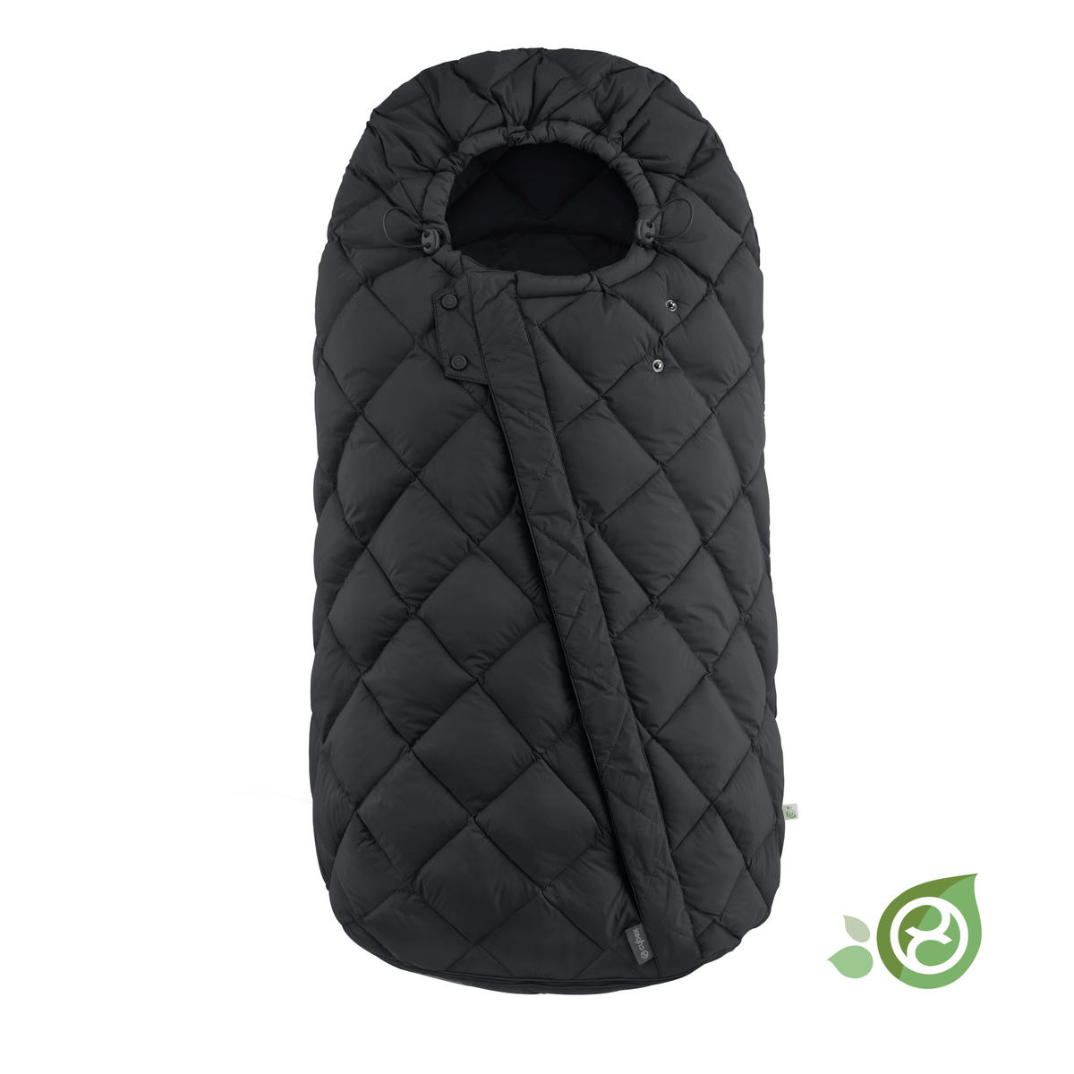 FUßSACK Snogga 2  - Schwarz, Basics, Textil (90/50/20cm) - cybex GOLD