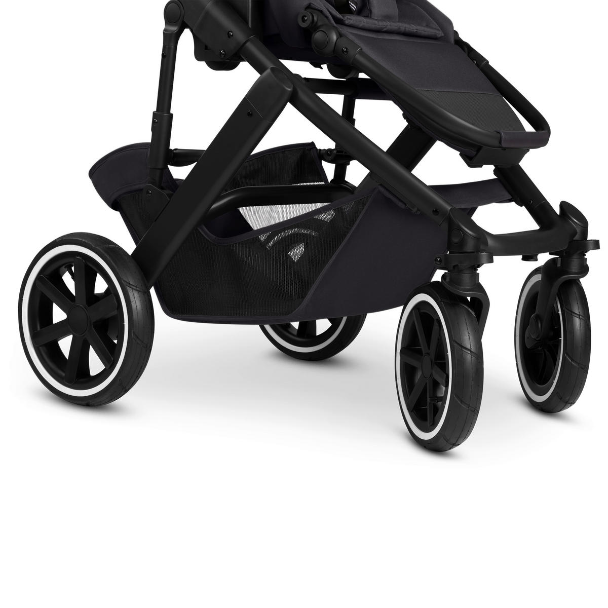 KINDERWAGENSET Salsa 5 Air 3in1 Set Calla  - Schwarz, Basics, Textil/Metall (63/118/95.5cm) - ABC Design