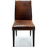 STUHL Lederlook Buche massiv Braun - Braun, Design, Holz/Textil (45/90/58cm) - KARE-Design