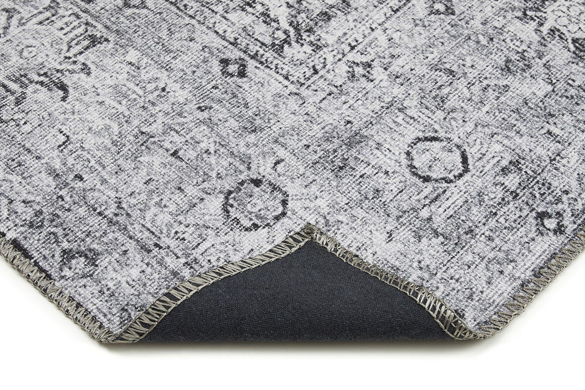 VINTAGE-TEPPICH 120/170 cm Lago Grau  - Grau, LIFESTYLE, Textil (120/170cm) - Novel