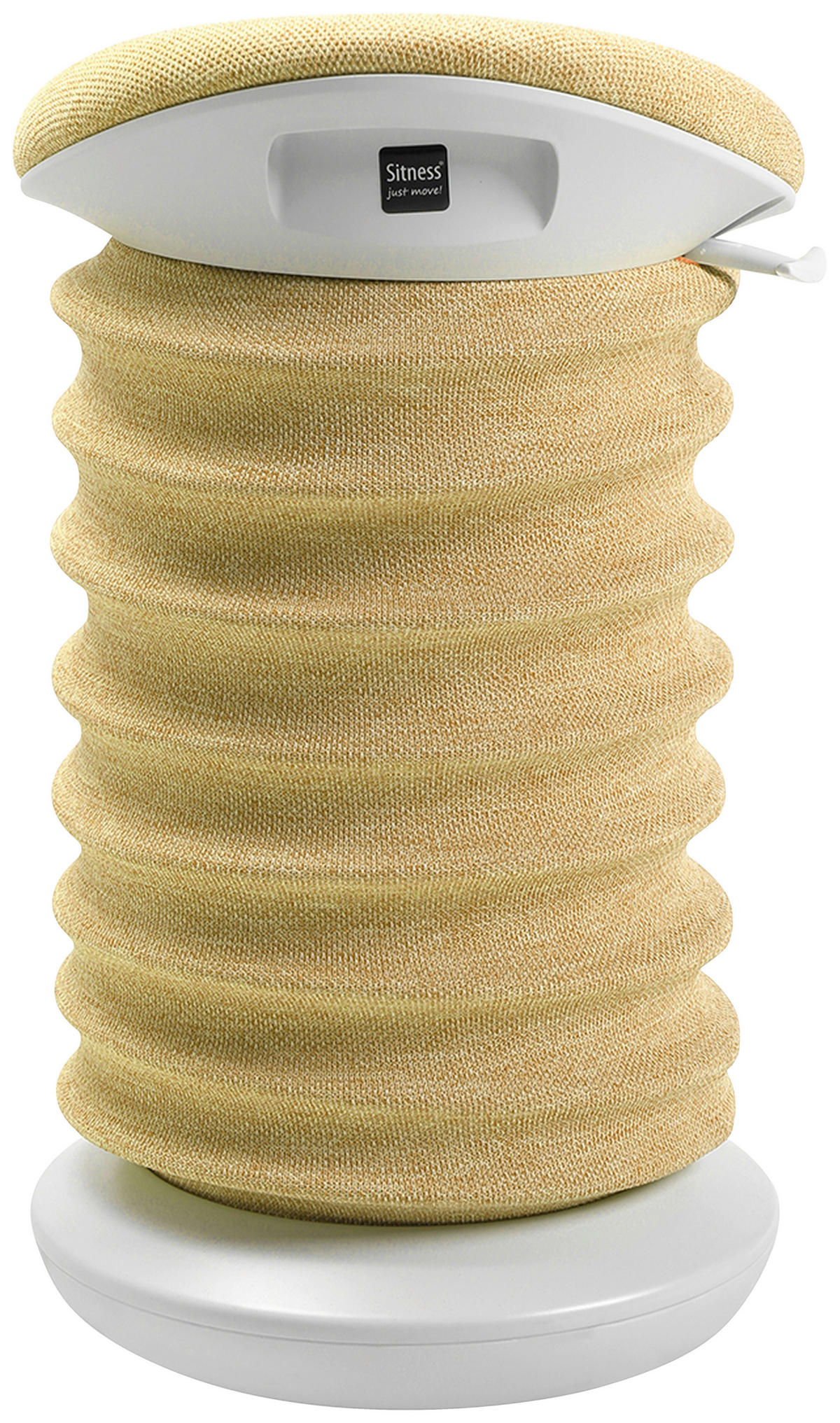 BÜROHOCKER 37,5/53-64/36 cm  - Gelb/Weiß, Design, Kunststoff/Textil (37,5/53-64/36cm) - Topstar