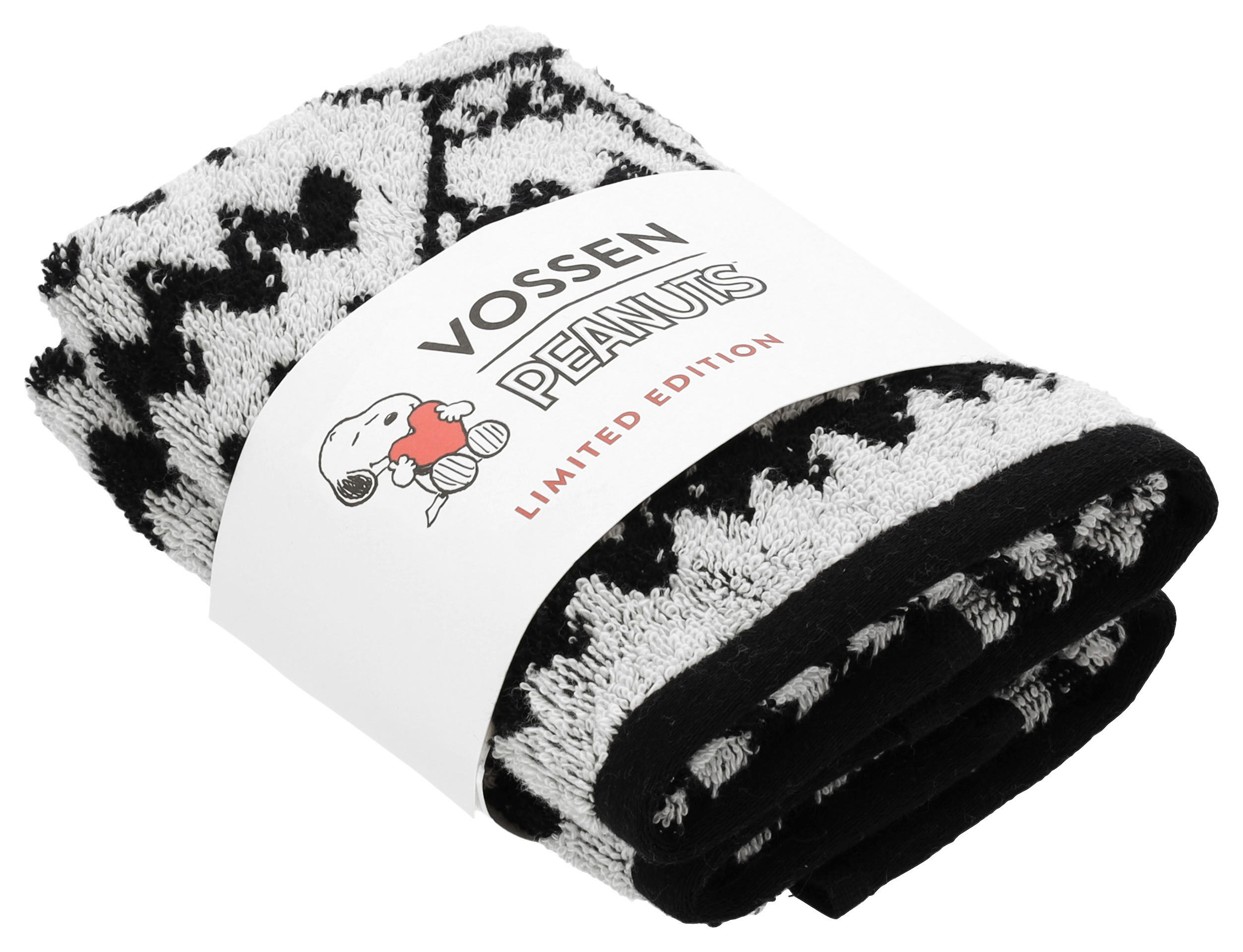 GÄSTETUCHSET Charlie Brown Schwarz 30/50 cm  - Schwarz, Design, Textil (30/50cm) - Vossen