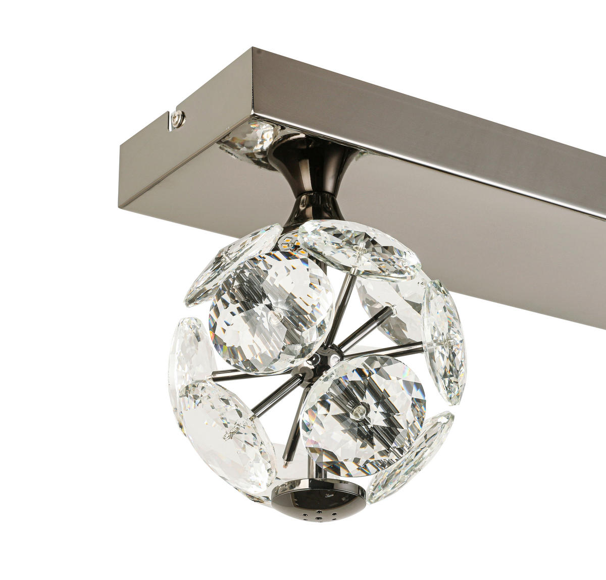 LED-TAKLAMPA 7,5 W  - kromfärg, Trend, metall/glas (76cm) - Ambiente