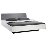 POSTELJA 180 cm   x 200 cm  , leseni material bela, visoki sijaj  - siva/bela, Konvencionalno, leseni material/tekstil (180/200cm) - Rauch Möbel