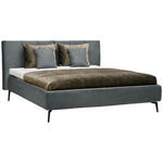 POLSTERBETT Matratze, Lattenrost Anthrazit 180/200 cm  - Anthrazit/Schwarz, Design, Holz/Textil (180/200cm) - Johann Jakob