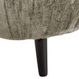 BIGSOFA in Chenille Taupe  - Taupe/Schwarz, Design, Holz/Textil (245/85/110cm) - Landscape