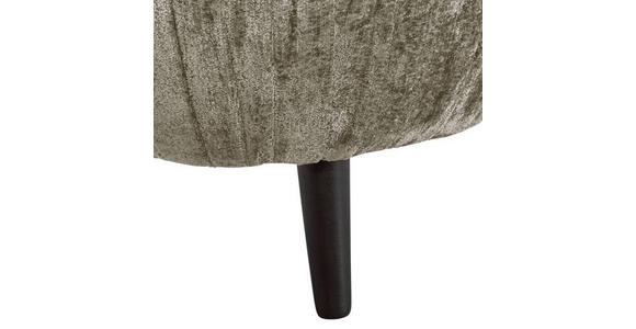 BIGSOFA Chenille Taupe  - Taupe/Schwarz, Design, Holz/Textil (245/85/110cm) - Landscape