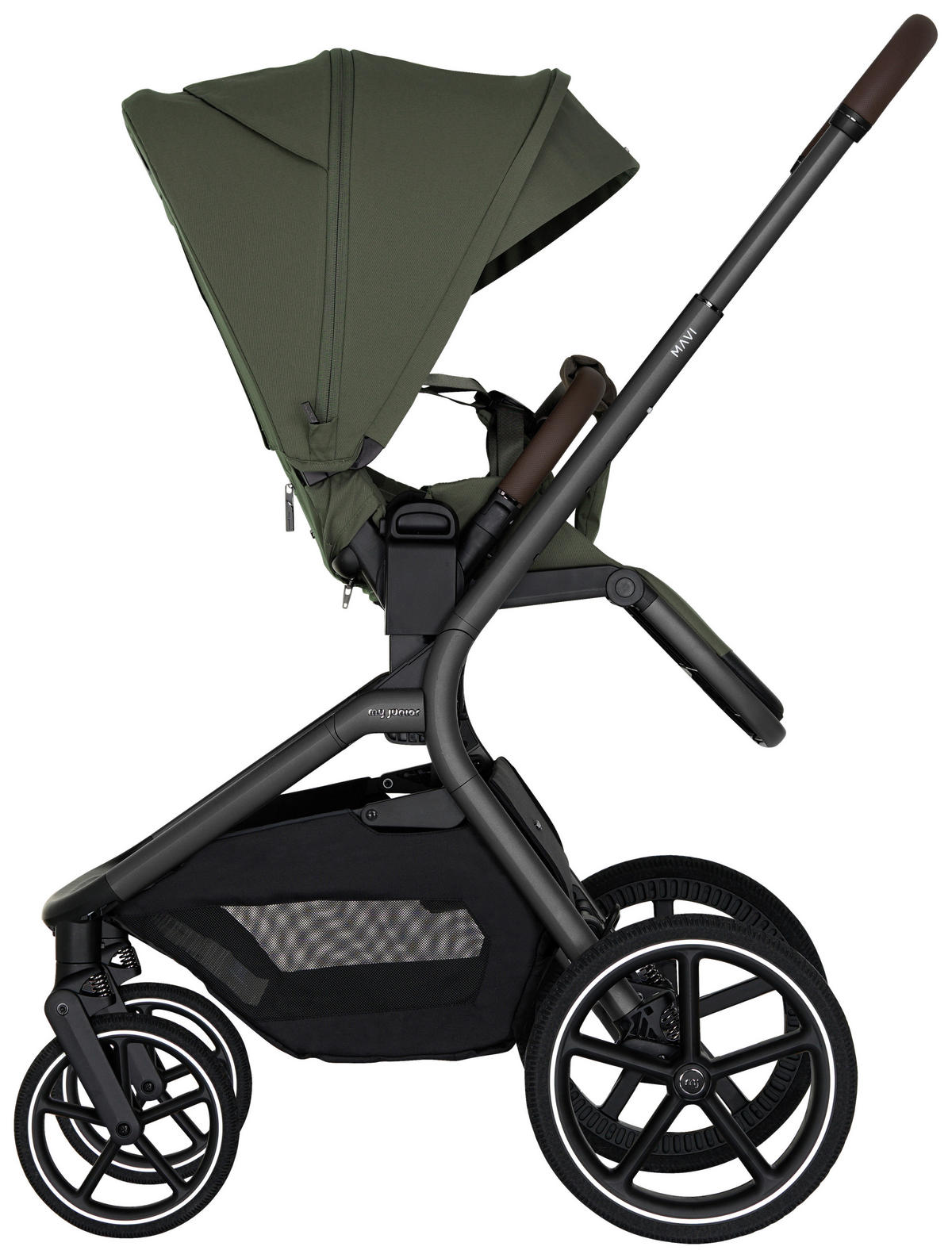 KOMBIKINDERWAGEN Mavi  - Olivgrün, Trend, Textil/Metall (92/55/110,5cm)