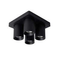 LED-STRAHLER - Schwarz, Konventionell, Metall (20/20/11.5cm) - Lucide