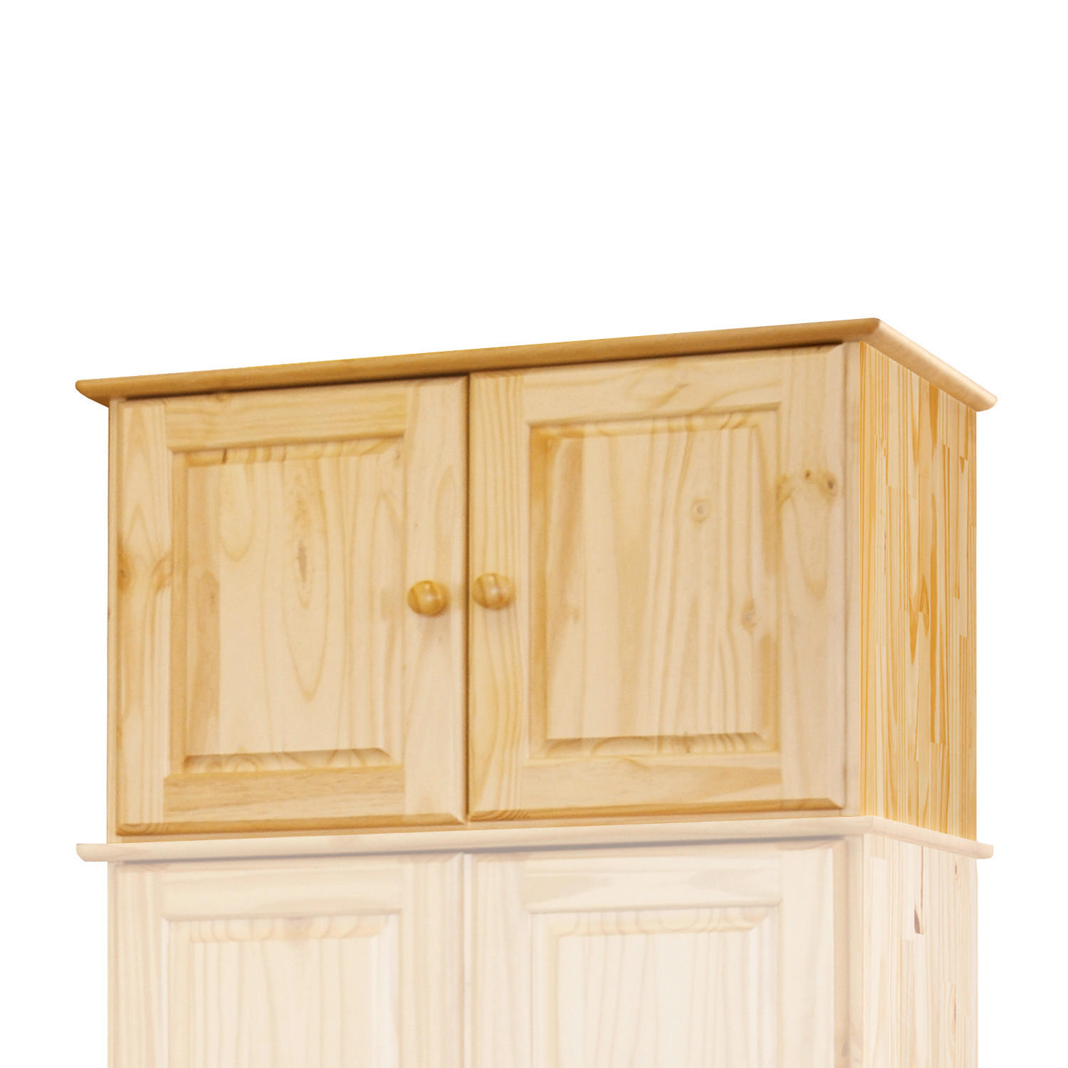 AUFSATZSCHRANK 82/52/52 cm  in  - Naturfarben, Natur, Holz (82/52/52cm) - Livetastic