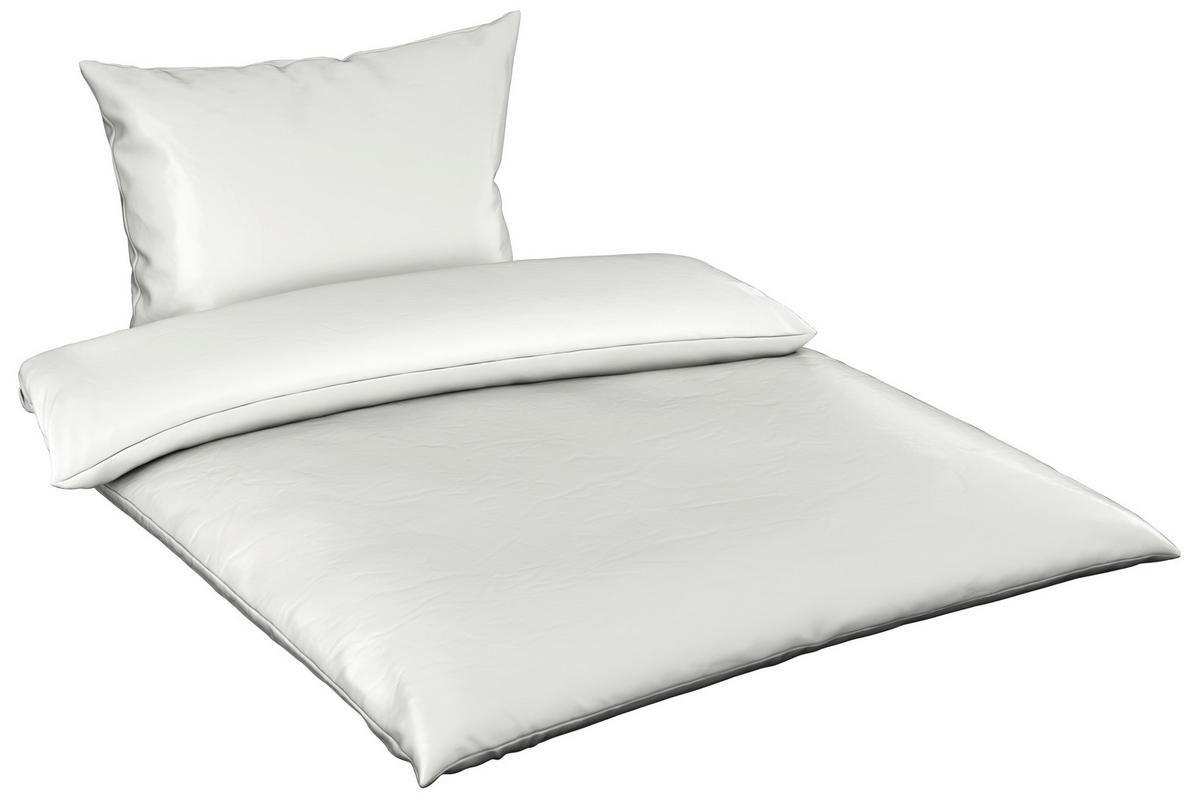 POSTELJINA SAORI 140/200 cm saten ecru  - ecru, Osnovno, tekstil (140/200cm) - Novel