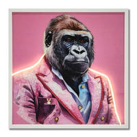LED-DEKOLEUCHTE George 62/3.3/62 cm  - Multicolor/Schwarz, Basics, Kunststoff (62/3.3/62cm) - Globo