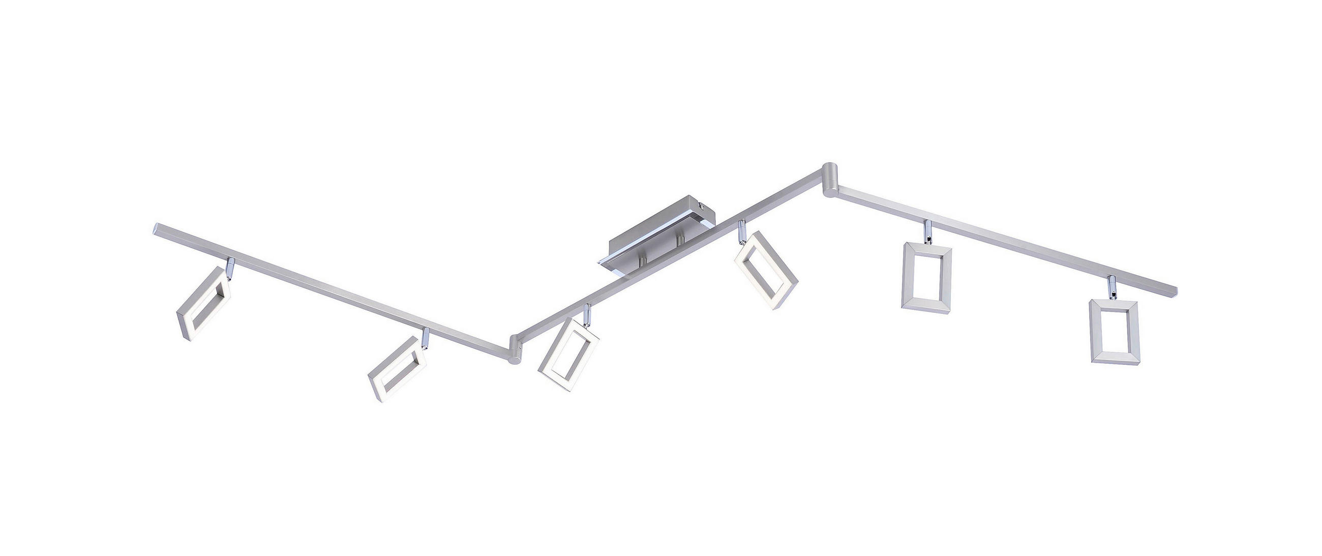 6965-55 INIGO 161/7,5/22,8 cm   - Chromfarben/Weiß, LIFESTYLE, Kunststoff/Metall (161/7,5/22,8cm) - Paul Neuhaus