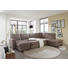 WOHNLANDSCHAFT - Braun, Design, Holz/Textil (163/319/241cm) - Beldomo System