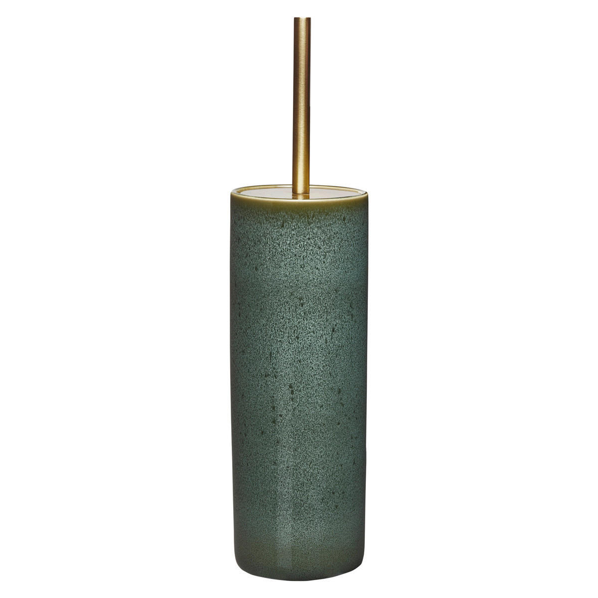 WC-BÜRSTENHALTER - Goldfarben/Grün, Trend, Keramik (10/38,5cm) - Aquanova