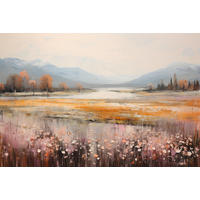 KEILRAHMENBILD Landschaft & Natur 80/120 cm  - Multicolor, Basics, Holz/Papier (80/120cm)