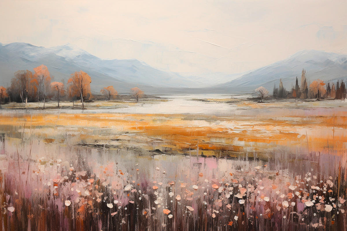 KEILRAHMENBILD Landschaft & Natur 80/120 cm  - Multicolor, Basics, Holz/Papier (80/120cm)