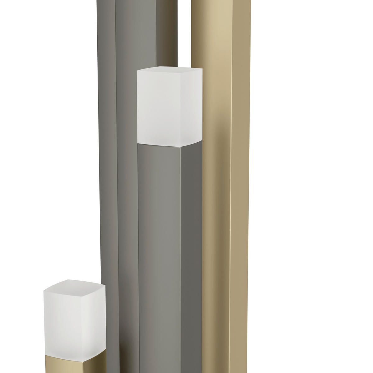 LED-STEHLEUCHTE 13/160 cm  - Goldfarben/Schwarz, Design, Kunststoff/Metall (13/160cm)
