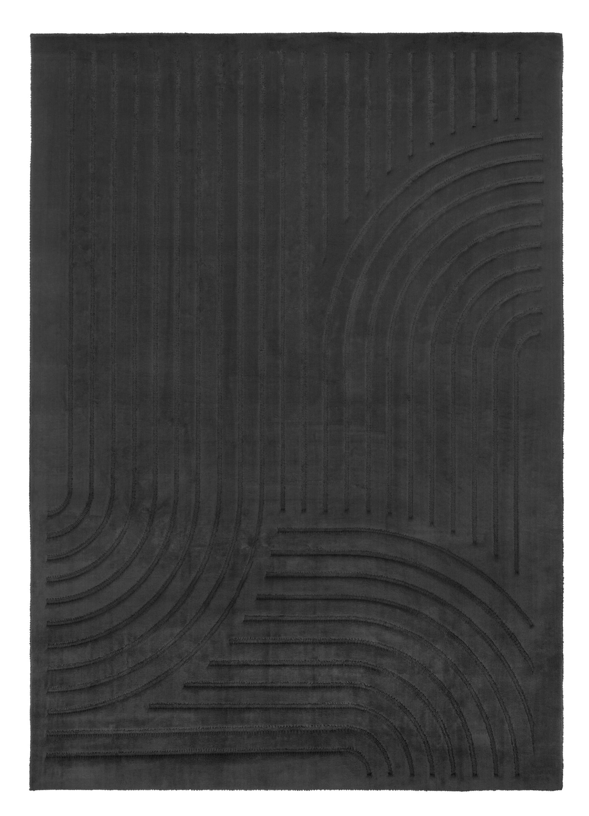 KOBEREC S VYSOKÝM VLASEM, 80/150 cm, antracitová - antracitová, Design, textil/plast (80/150cm) - Novel