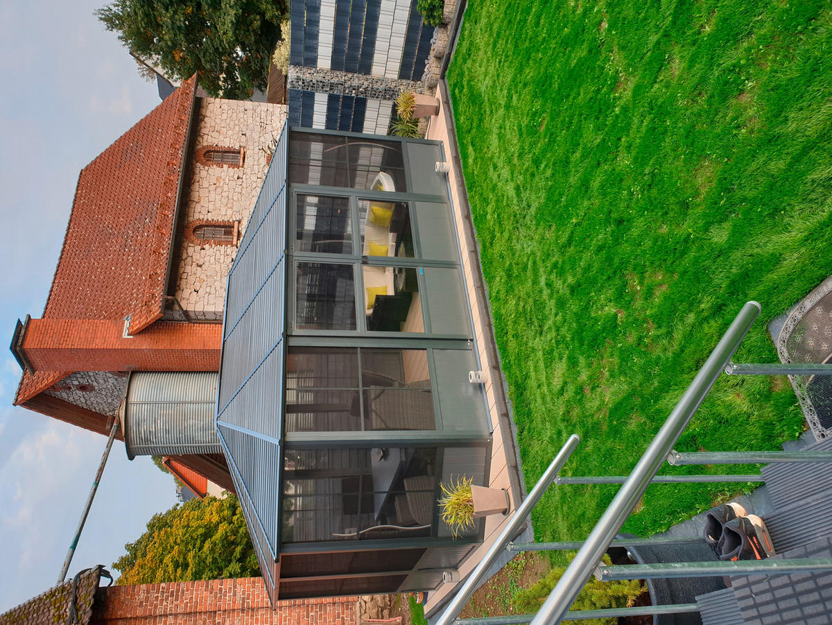 PAVILLON 594/281/384 cm Aluminium  - Anthrazit, Basics, Metall (594/281/384cm) - Ambia Garden