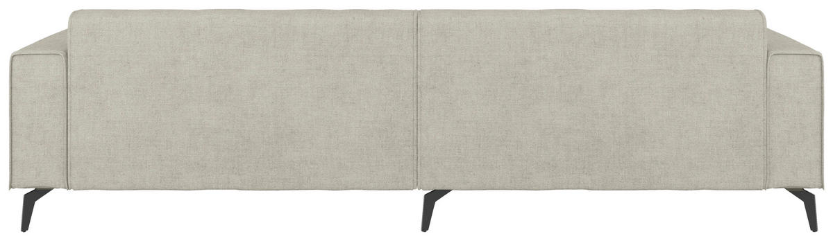 ECKSOFA  in Naturfarben  190/295 cm  - Schwarz/Naturfarben, MODERN, Textil/Metall (190/295cm) - Carryhome